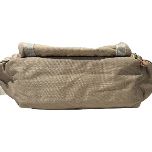 Field & Stream Canvas Messenger Bag Tan With Leather Trim Detachable Nylon Strap - Picture 14 of 15